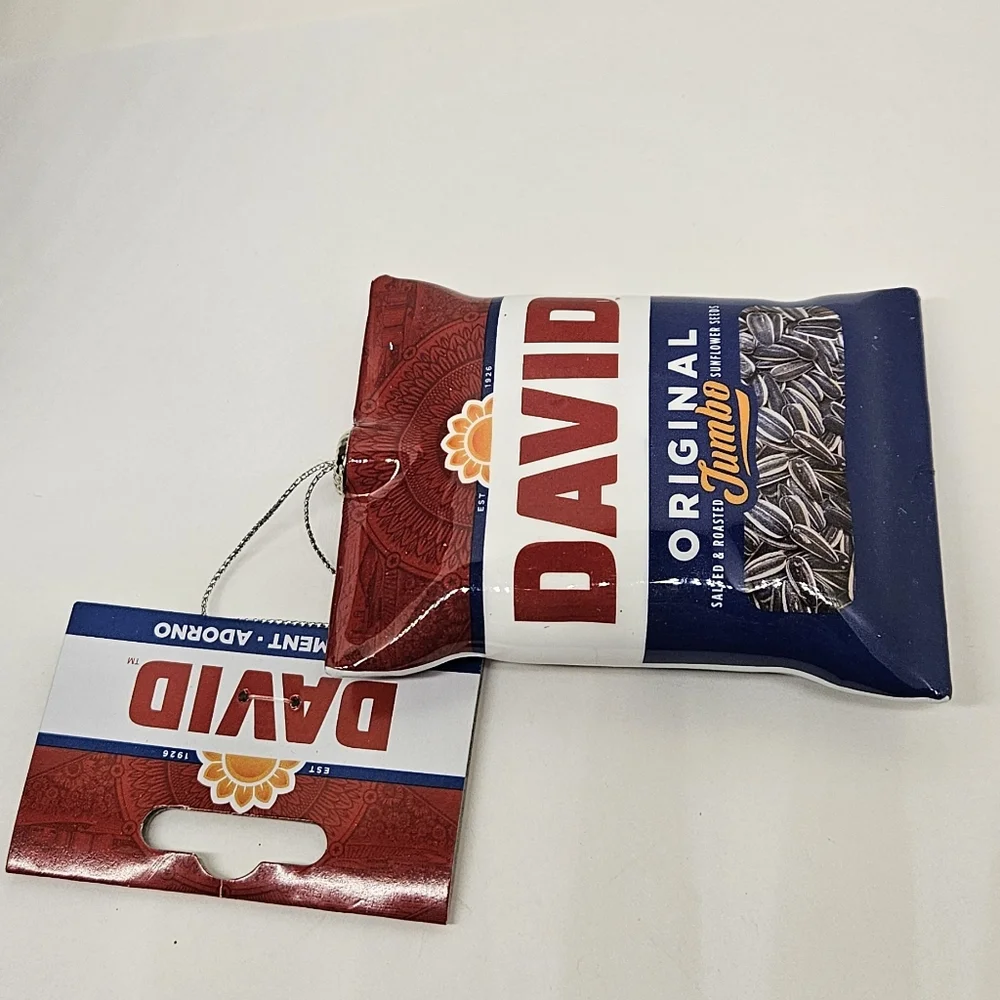 Ruz David Original Jumbo Sunflower Seeds Bag Christmas Tree Ornament Food
